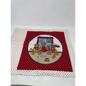 The VIP V.I.P. Teddy Bear Cut Sew Stuff Craft Pillows Cranston Print Works